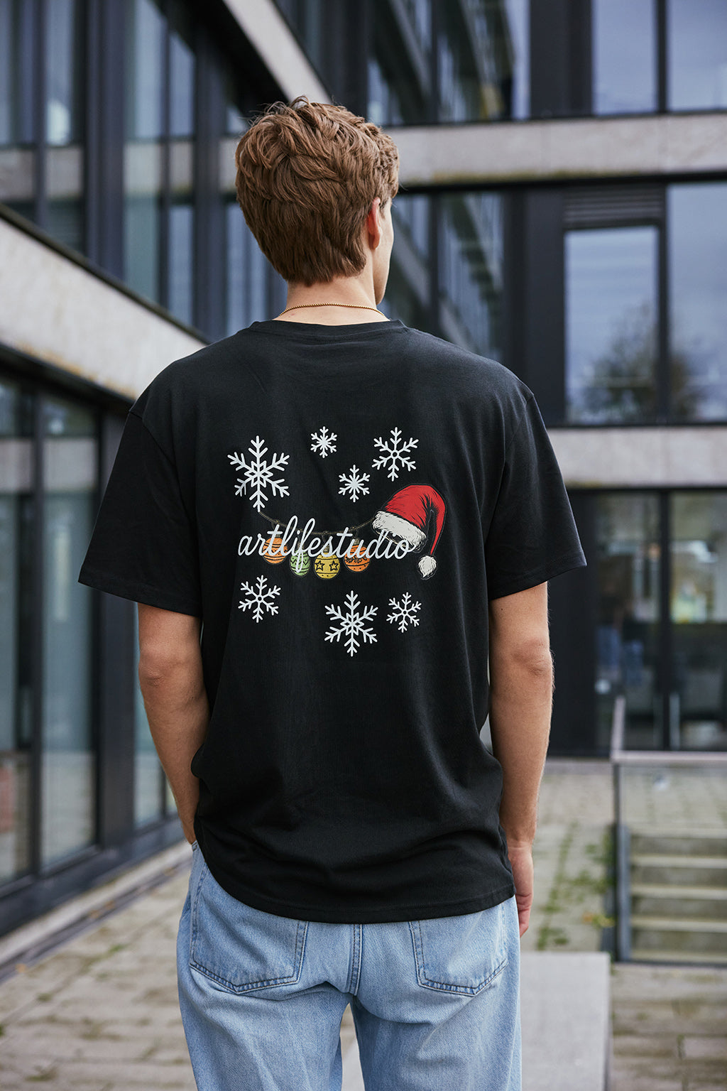 TEE BLACK "CHRISTMAS"