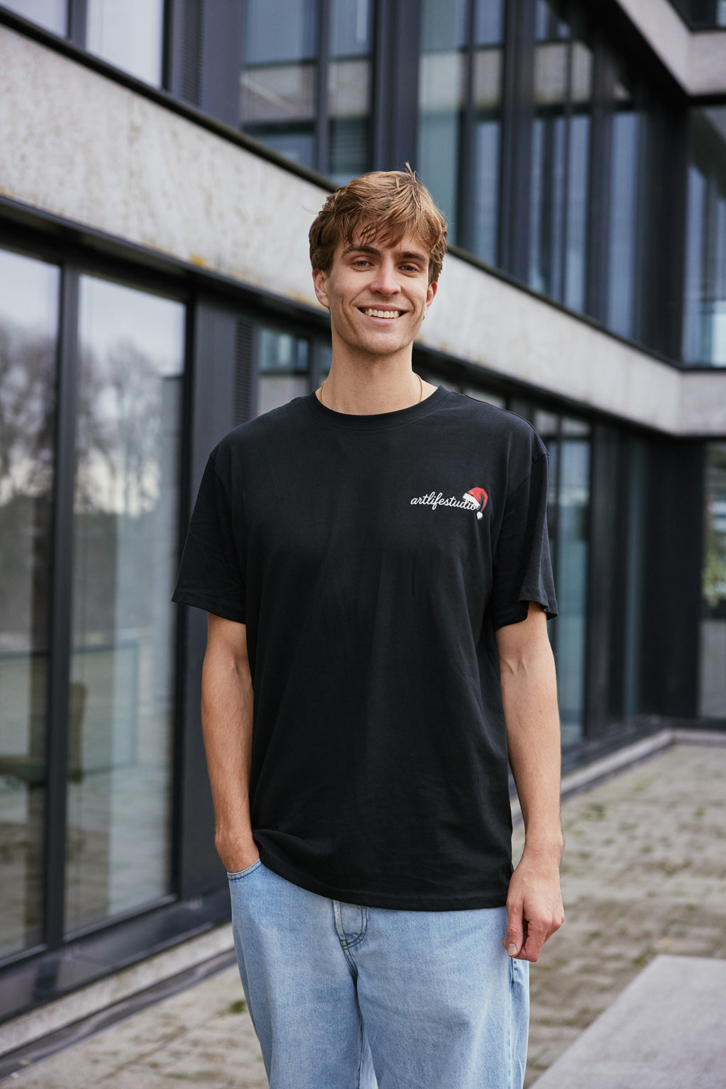 TEE BLACK "CHRISTMAS"