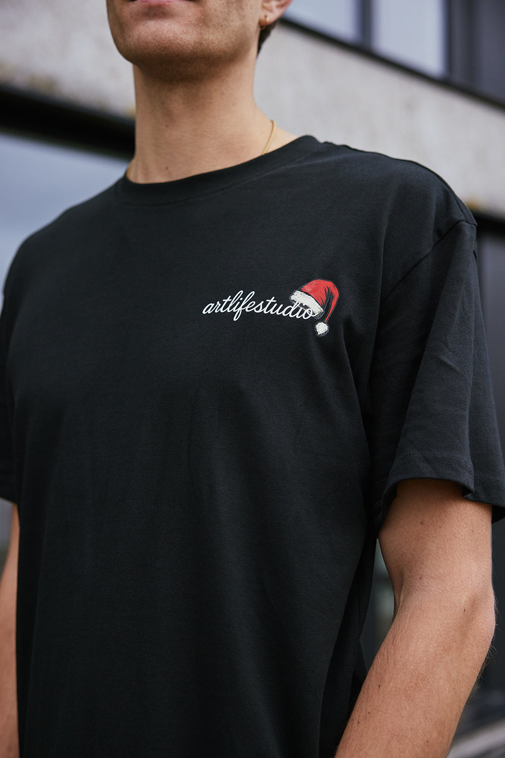 TEE BLACK "CHRISTMAS"