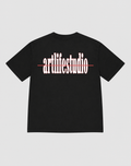 TEE BLACK "BALKEN ROT"