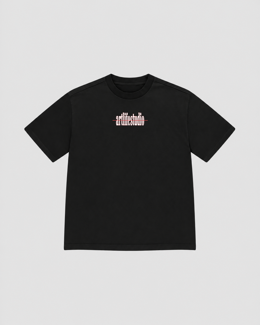TEE BLACK "BALKEN ROT"