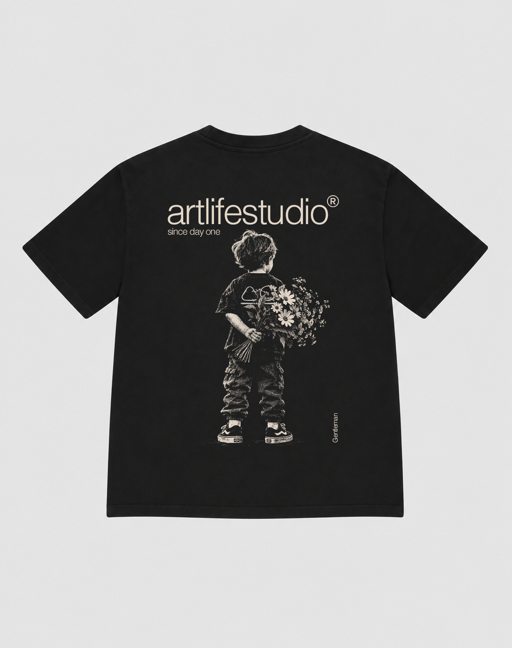 TEE BLACK "GENTLEMAN"