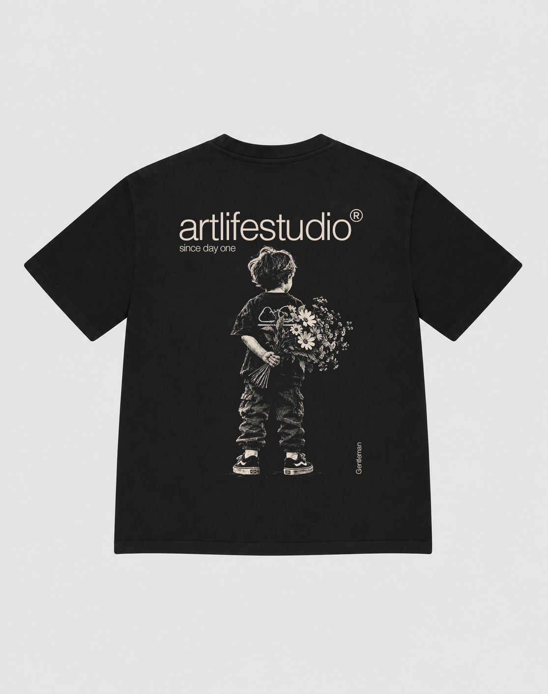 TEE BLACK "GENTLEMAN"