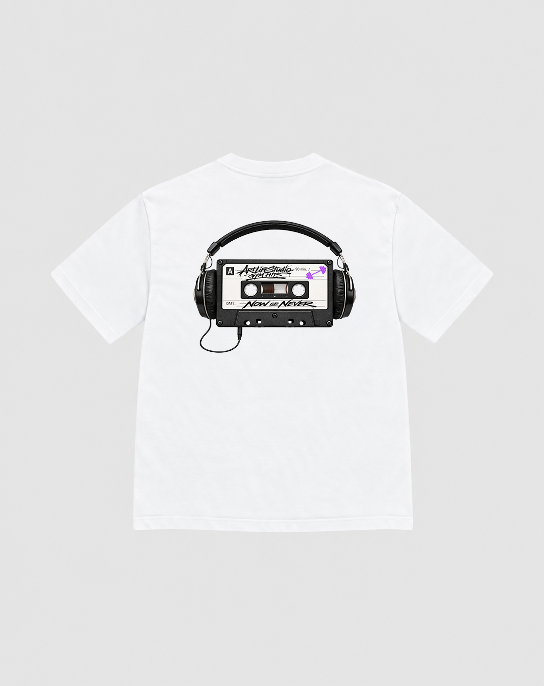 TEE WHITE "GYMHITS"