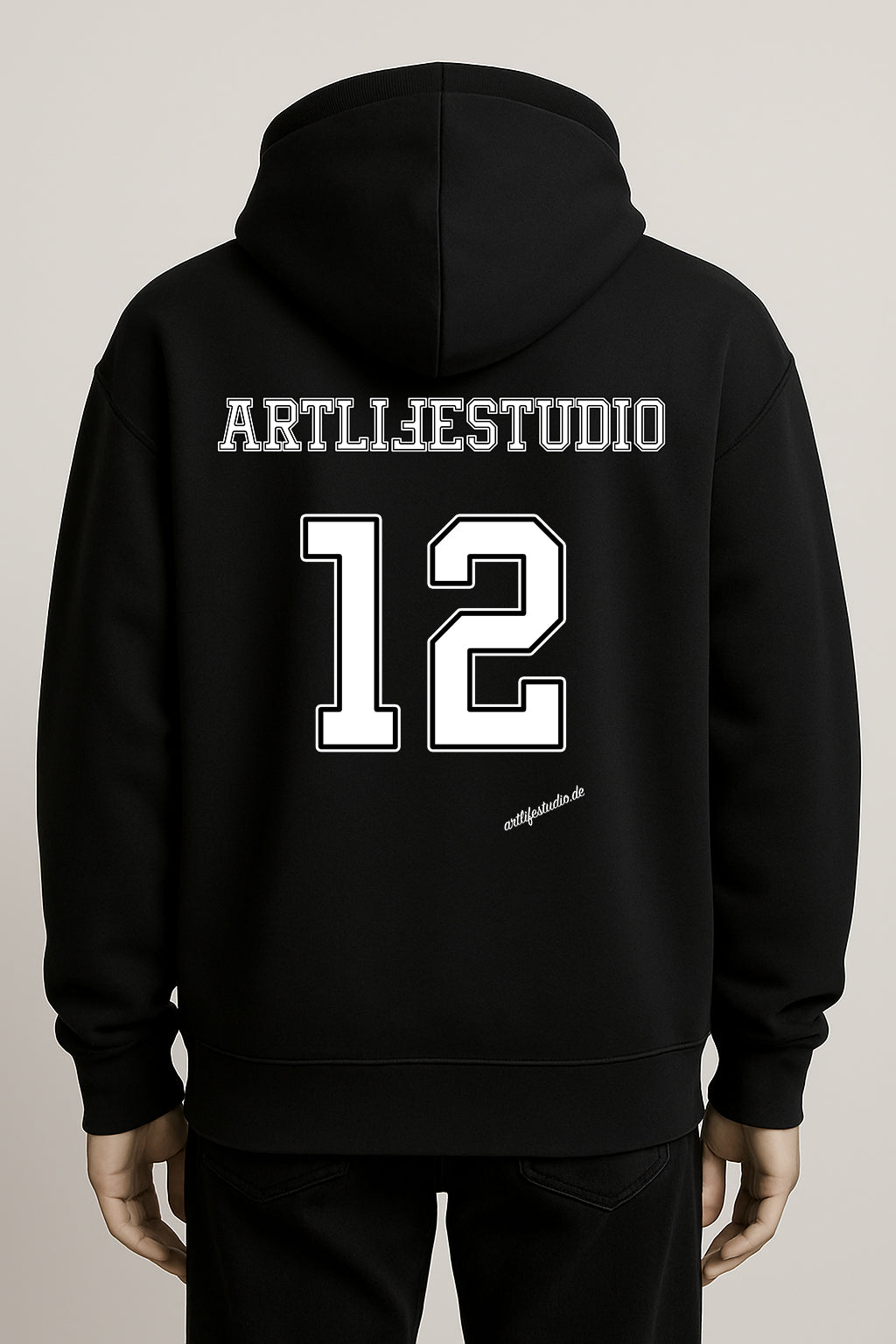 HOODIE BLACK "FOOTBALL"