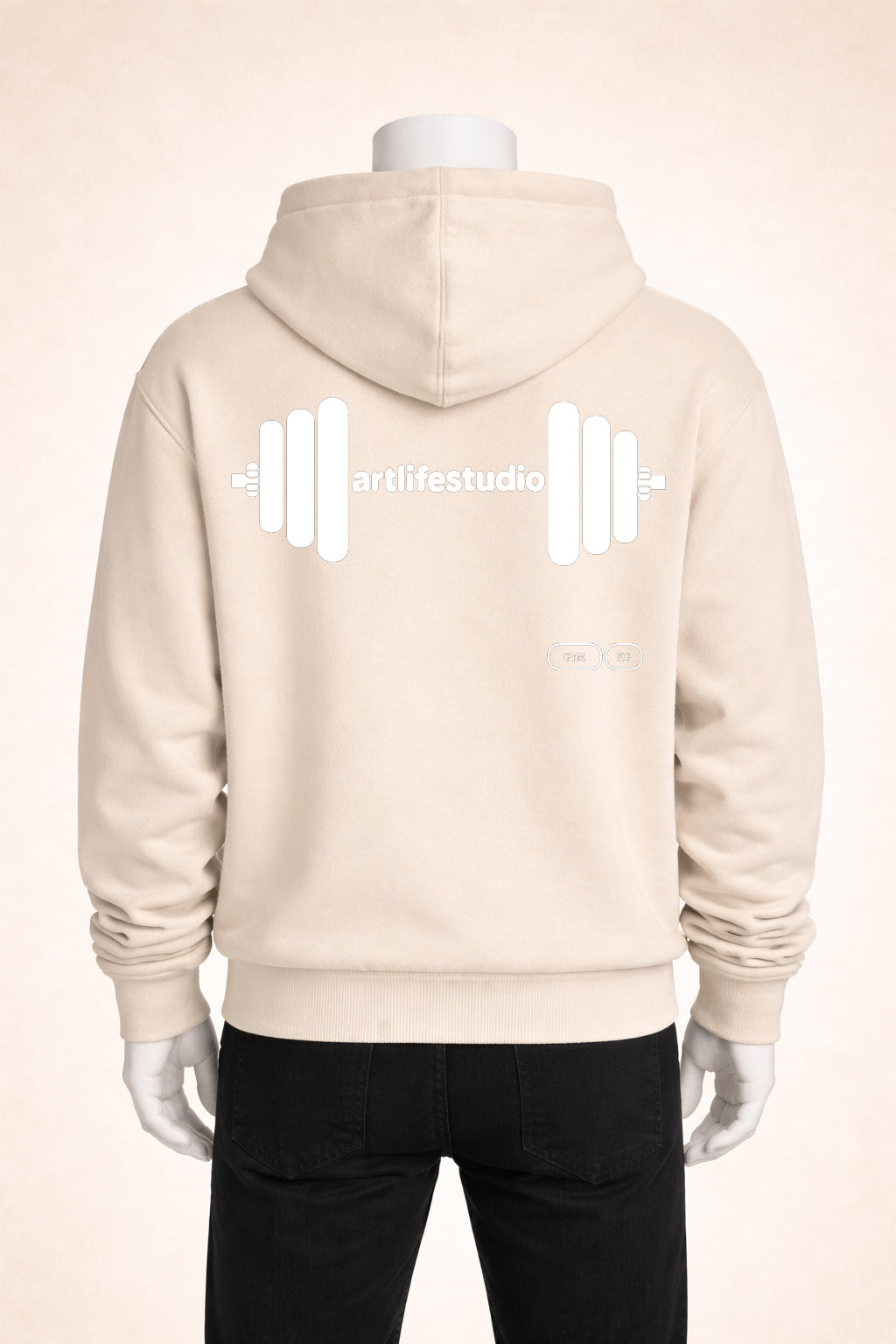 HOODIE NATURAL STONE "HANTEL"