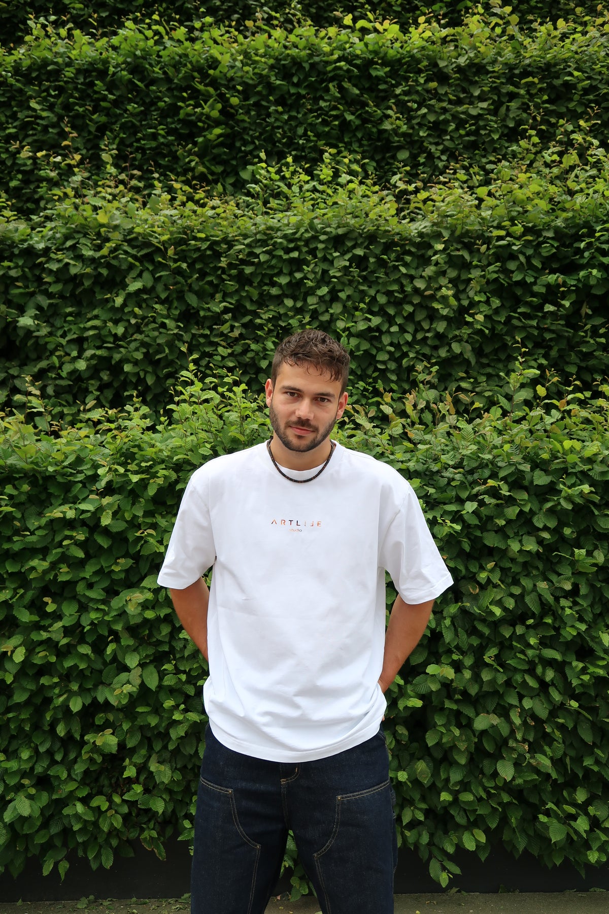 TEE WHITE "LEINWÄNDE"