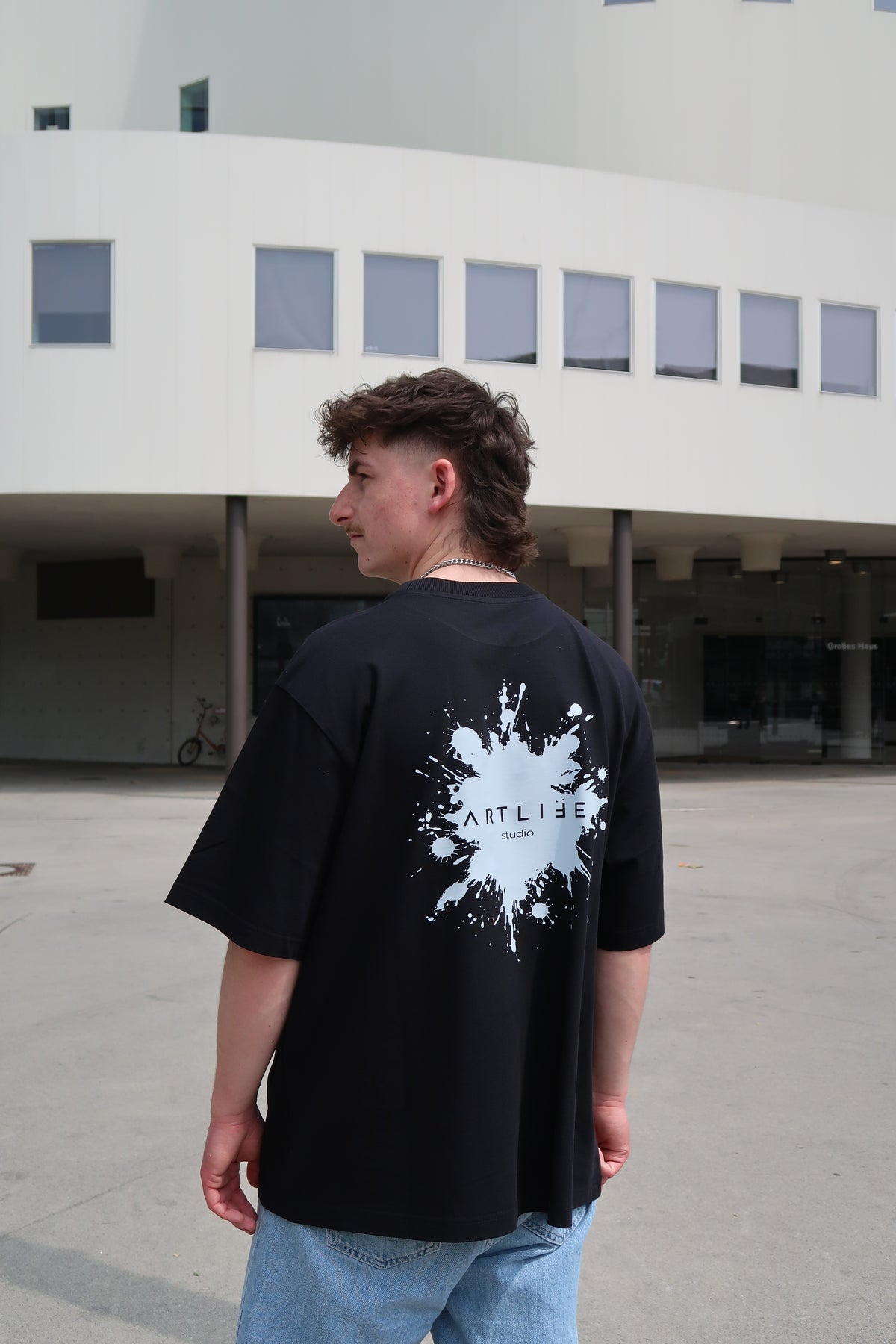 TEE BLACK "KLECKS"