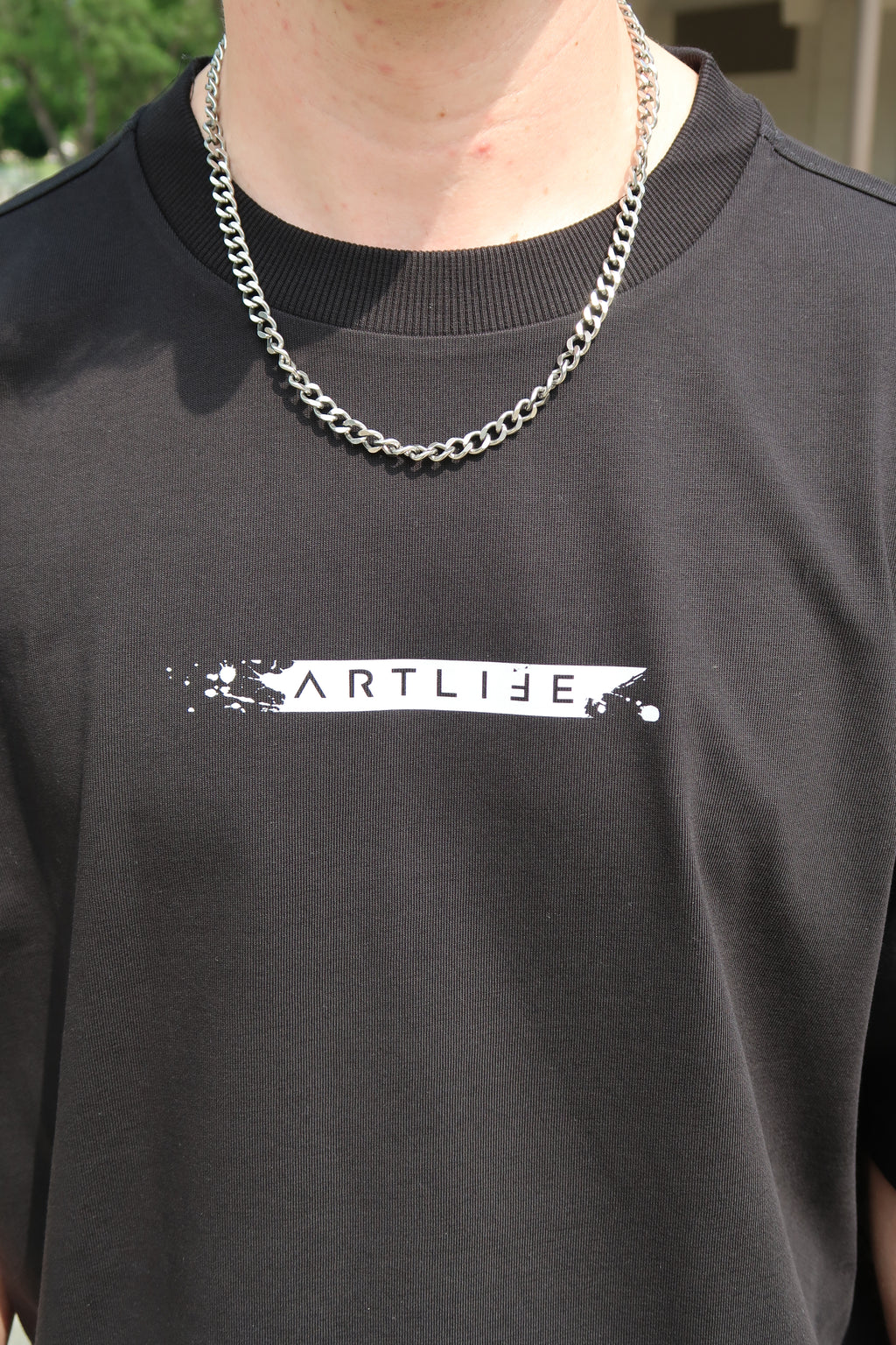TEE BLACK "KLECKS"