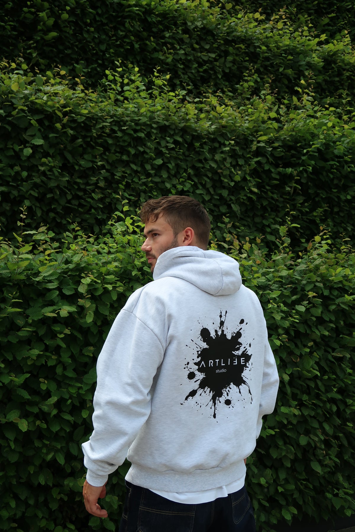 HOODIE ASH "KLECKS"