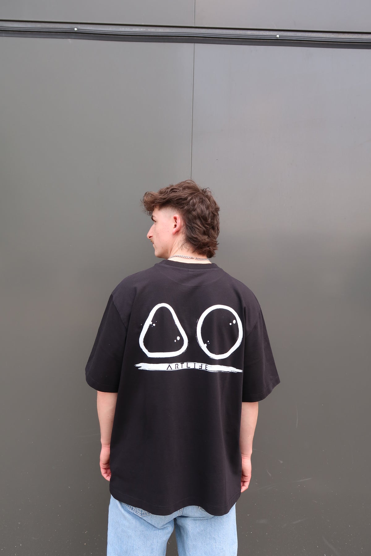 TEE BLACK "LOGOWHITE"