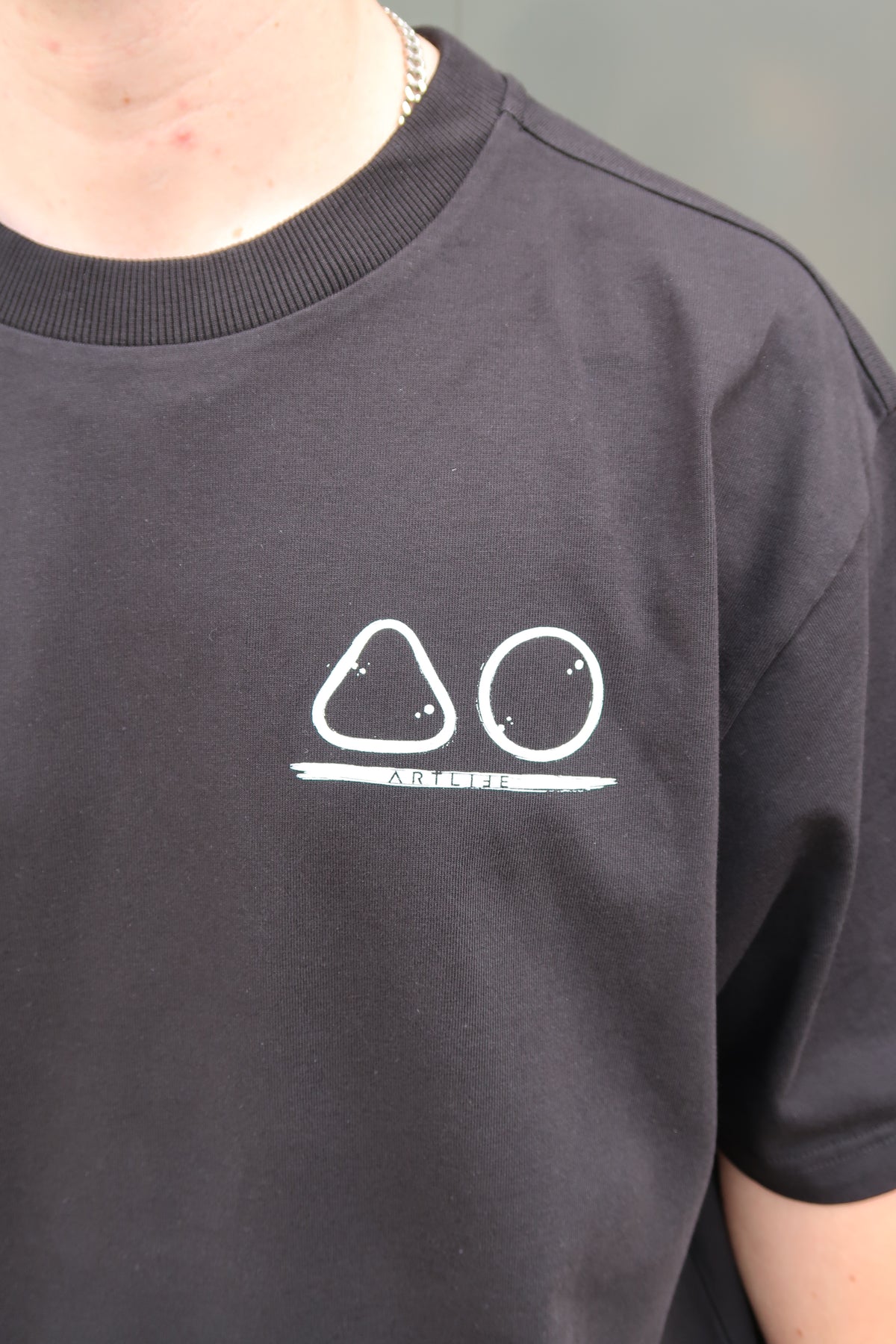 TEE BLACK "LOGOWHITE"