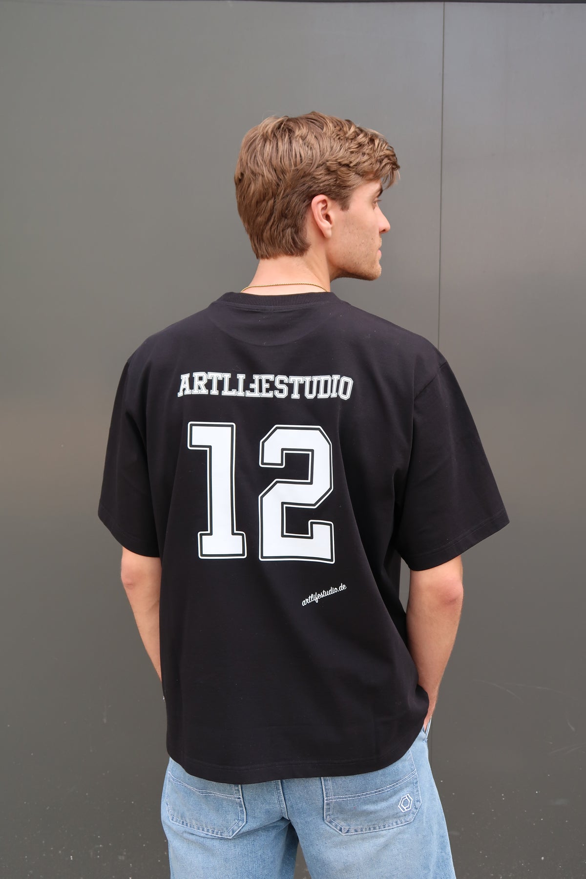 TEE BLACK "FOOTBALL"
