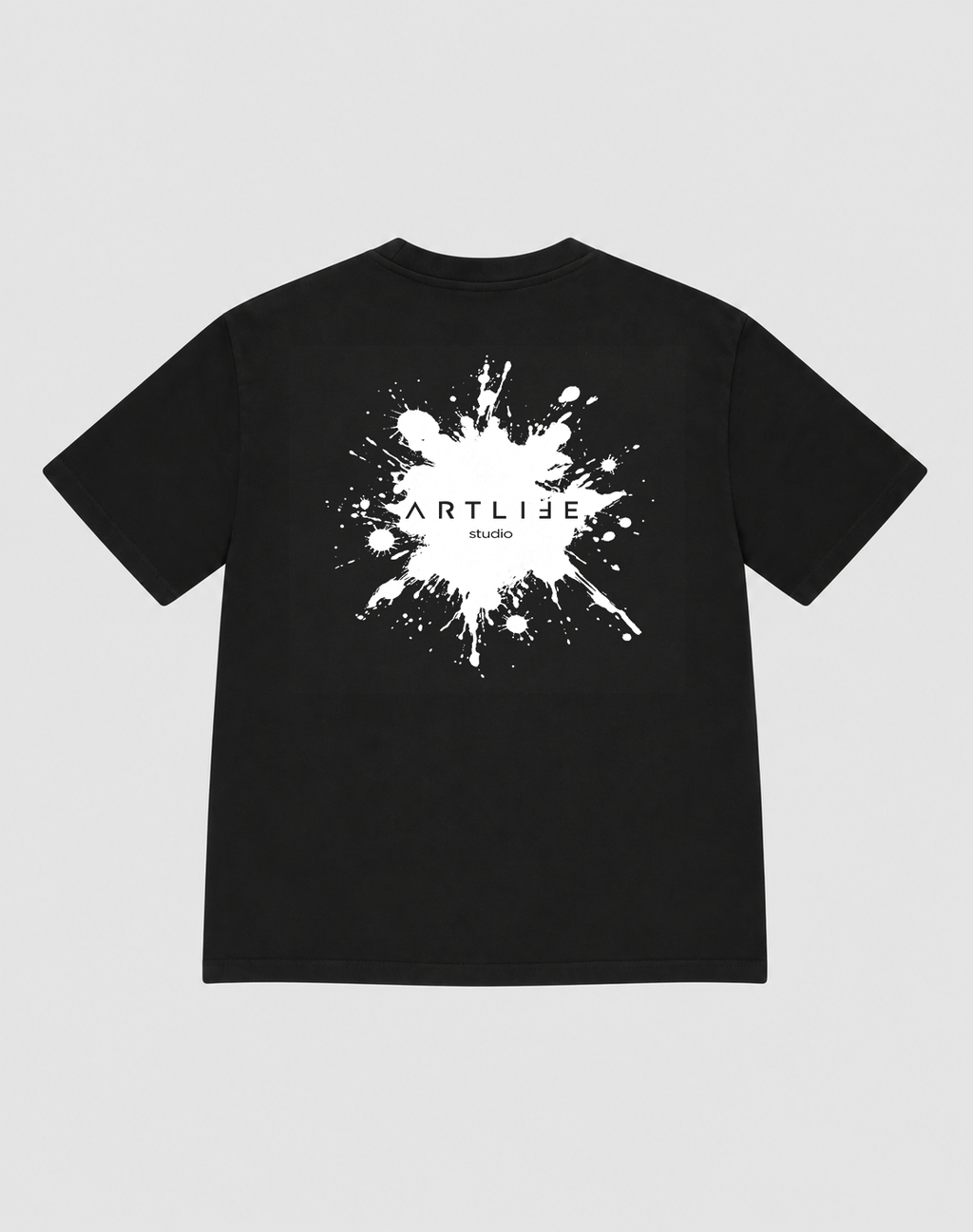 TEE BLACK "KLECKS"