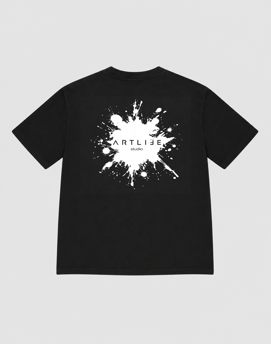 TEE BLACK "KLECKS"