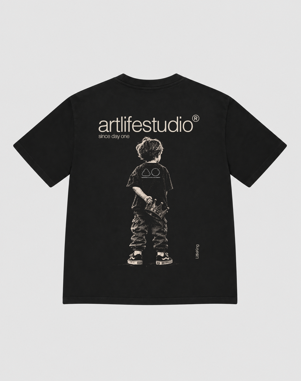 TEE BLACK "LITTLEKING"