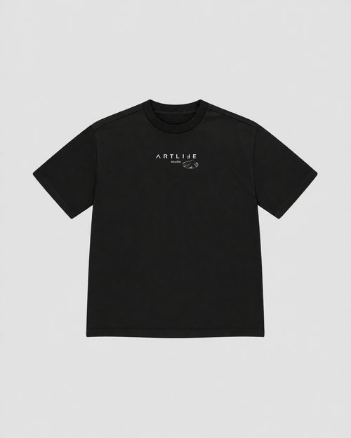 BLACK TEE "Champagne"