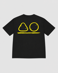 TEE BLACK "LOGOGELB"