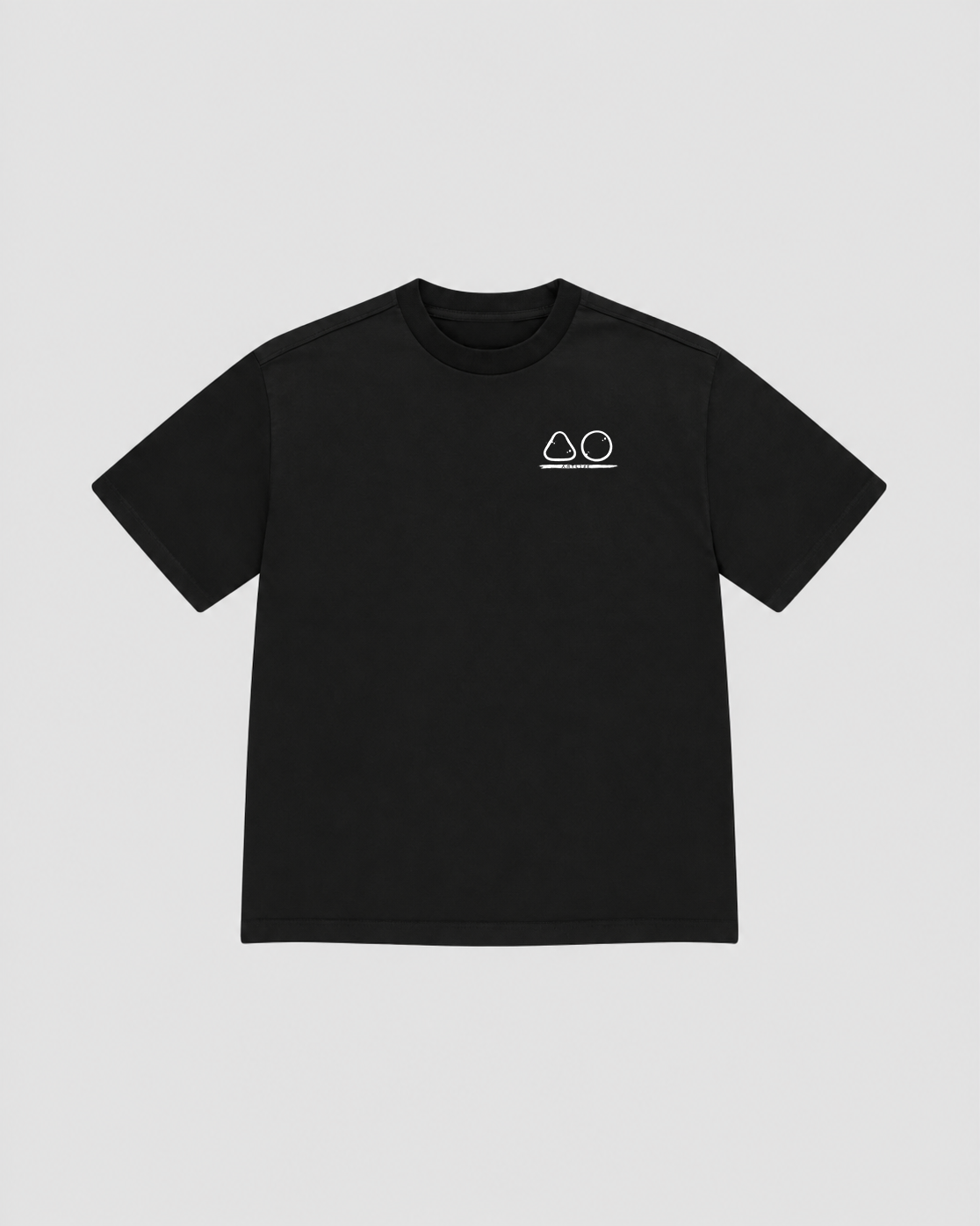 TEE BLACK "LOGOWHITE"