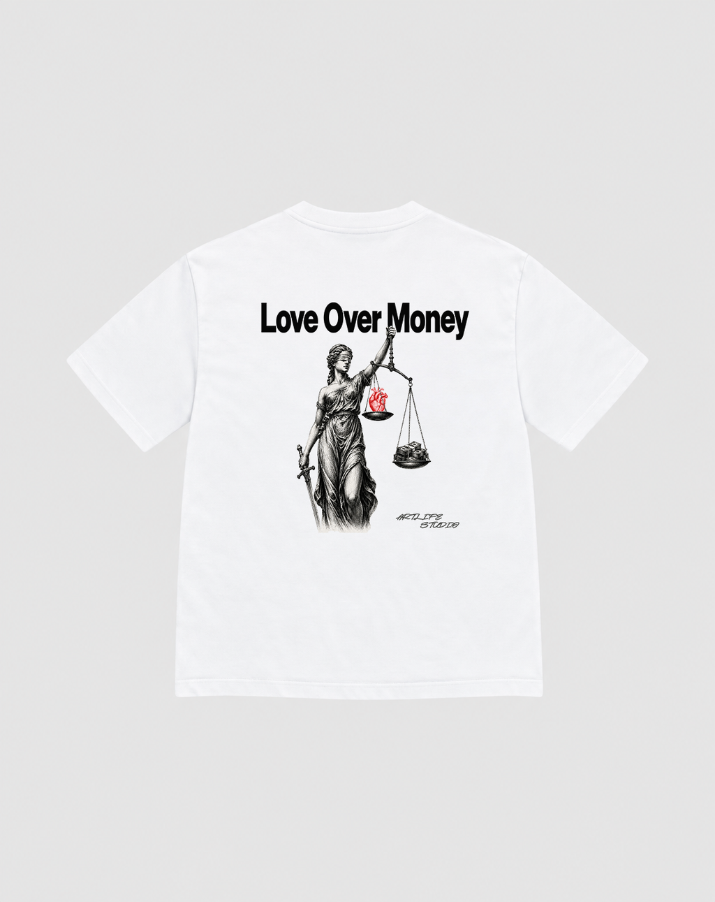 TEE WHITE "ABOUTMONEY"