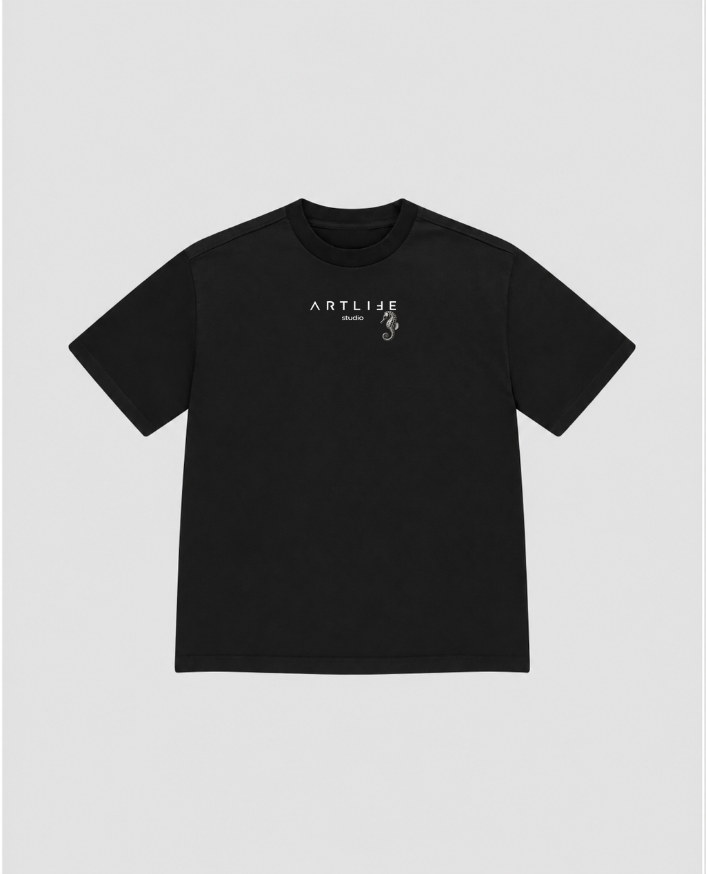 TEE BLACK "SEEPFERDCHEN"