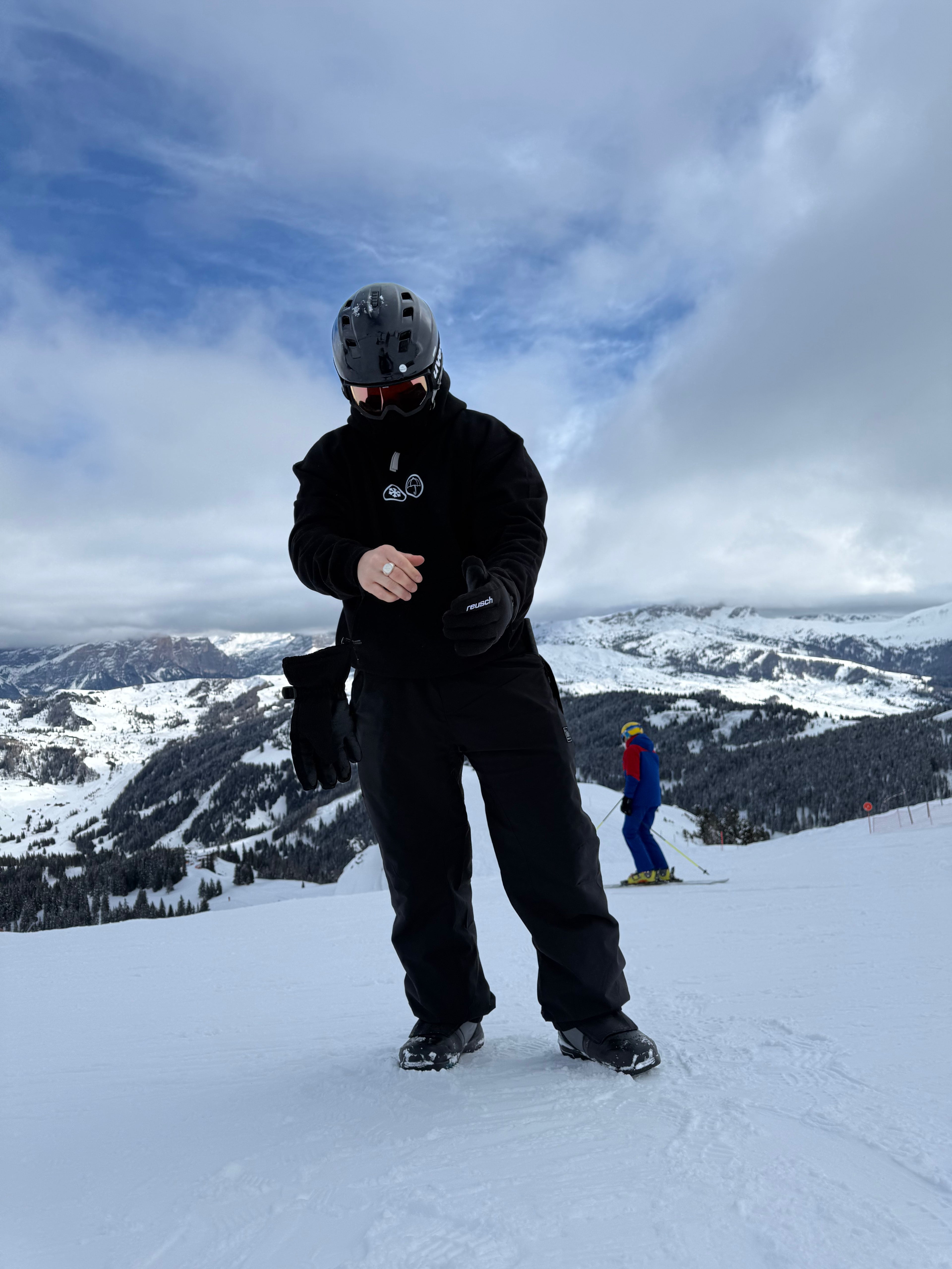 HOODIE BLACK "SNOWBOARD"