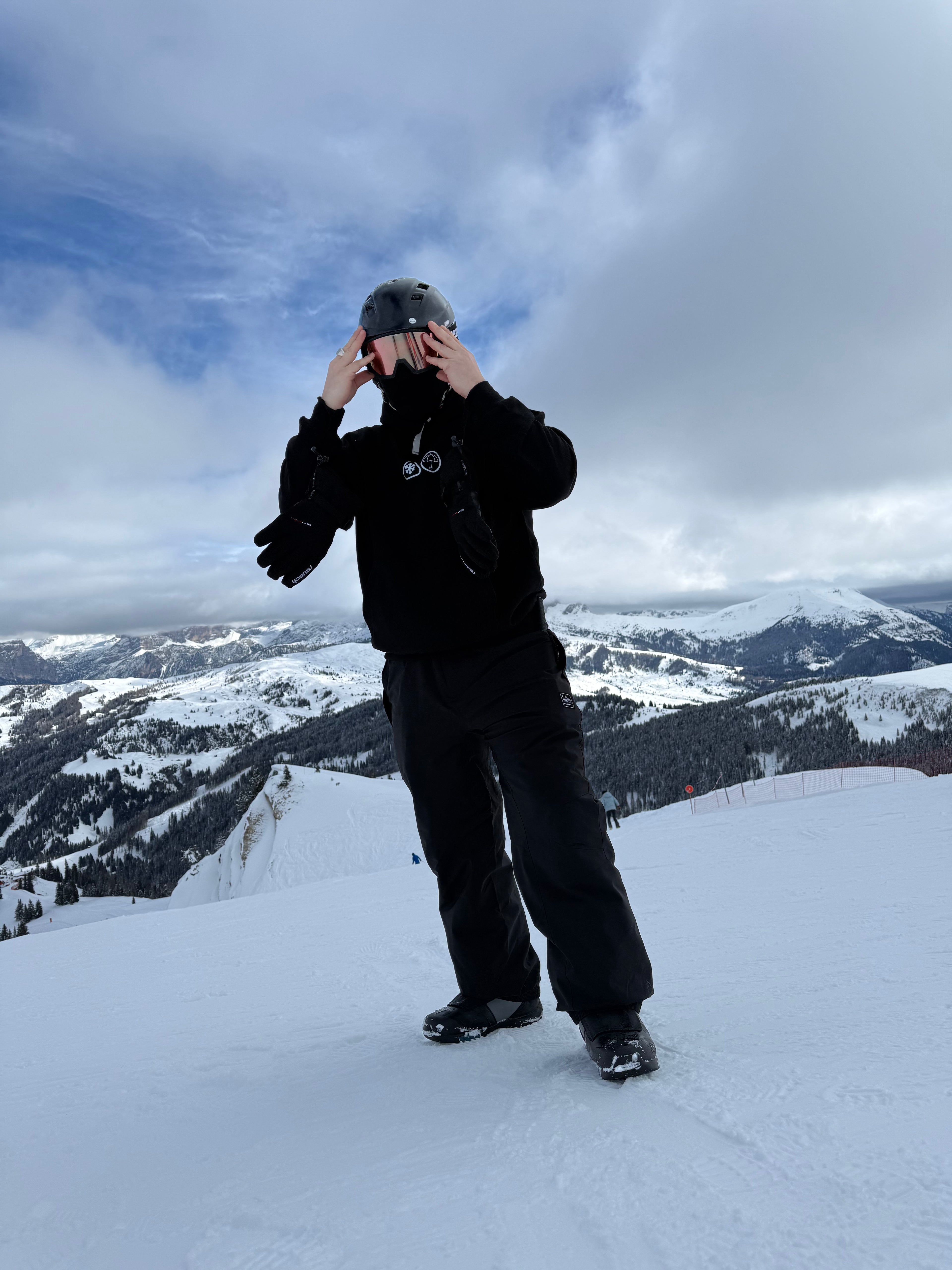 HOODIE BLACK "SNOWBOARD"