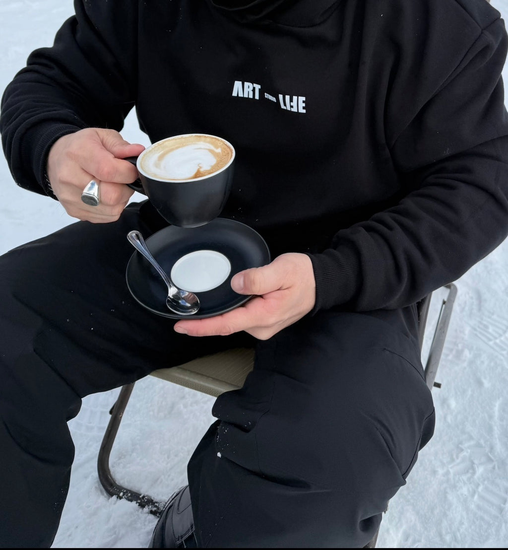 HOODIE BLACK "SNOWSKI"