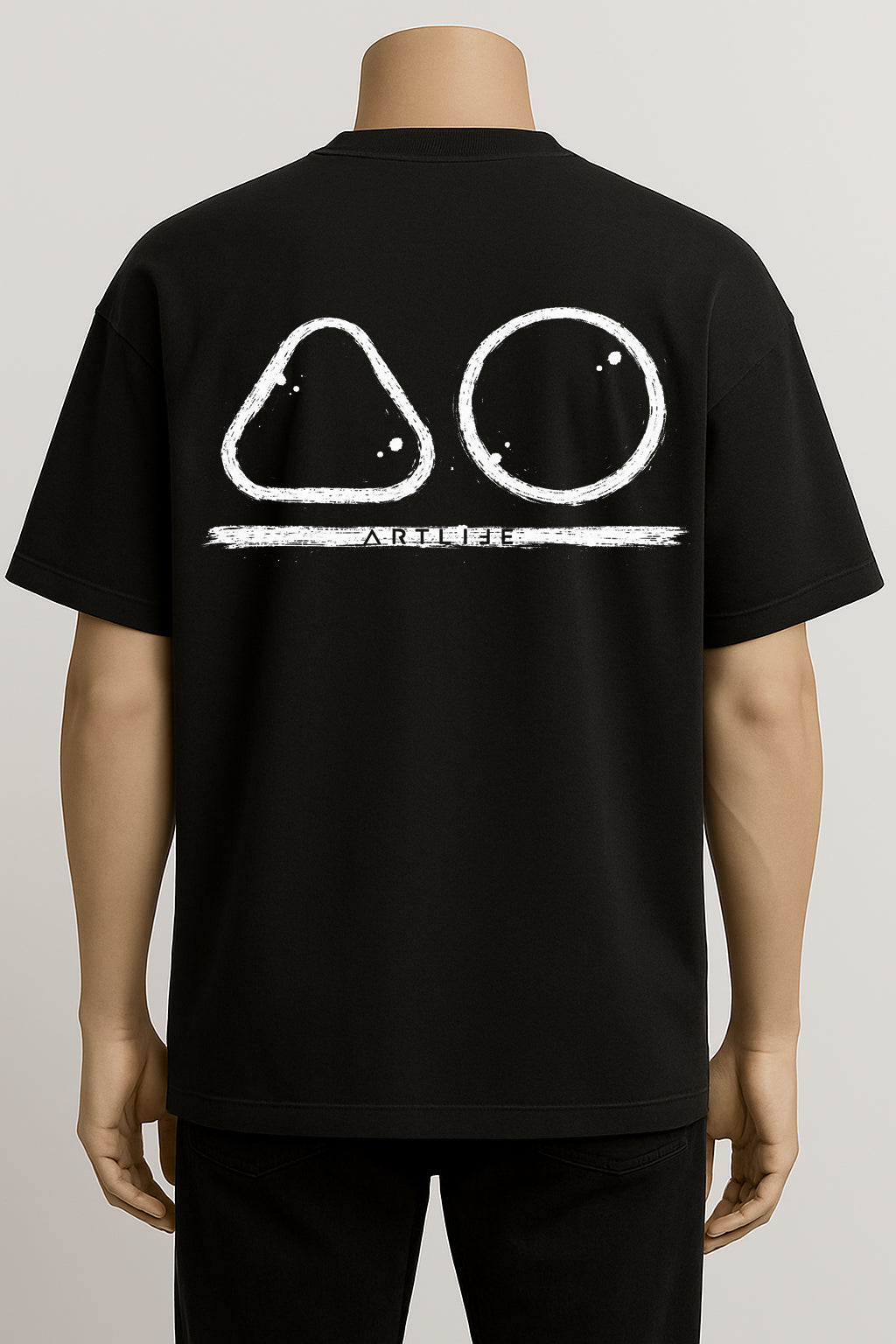 TEE BLACK "LOGOWEISS"