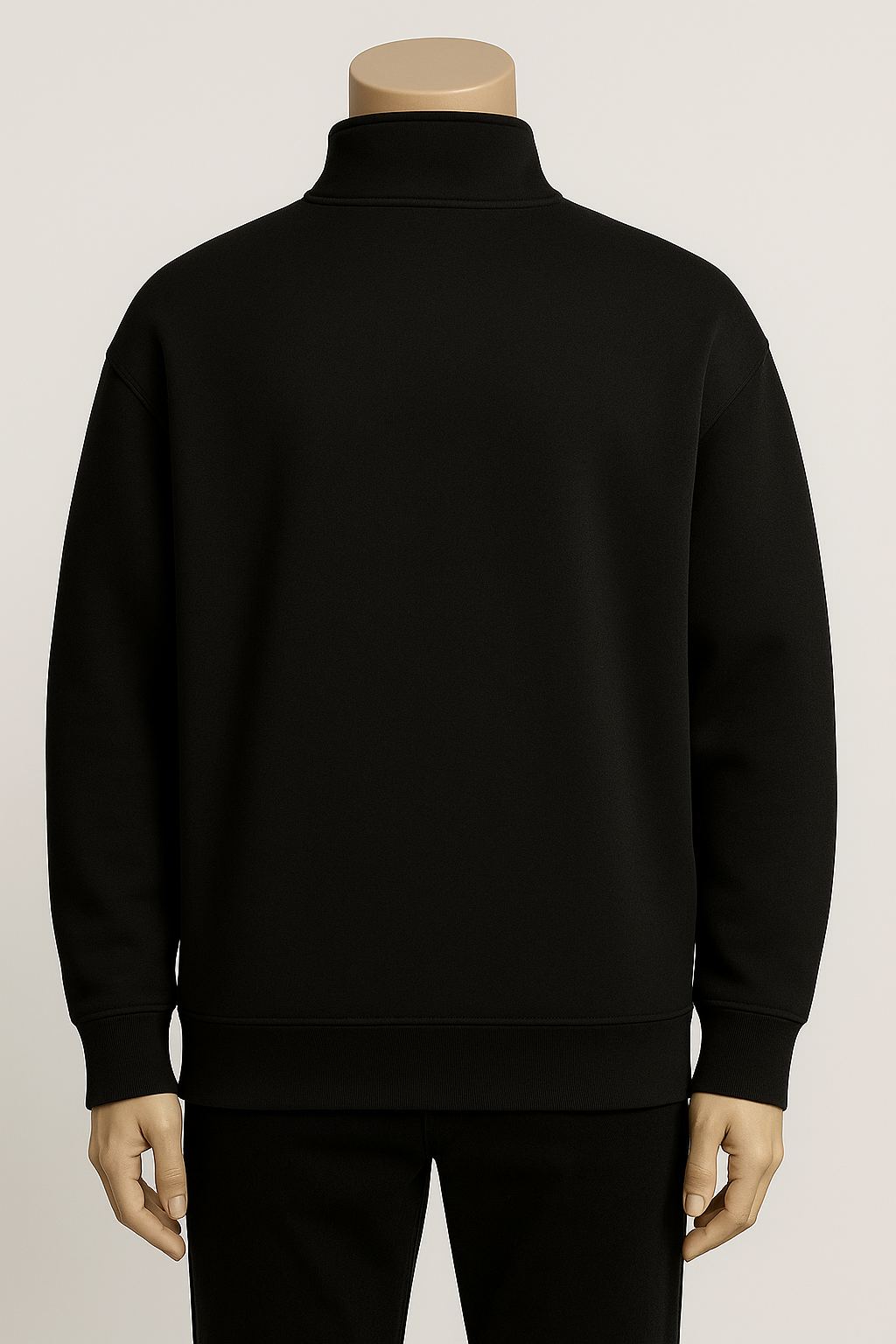 1/4 ZIPPER "BASIC LOGO"